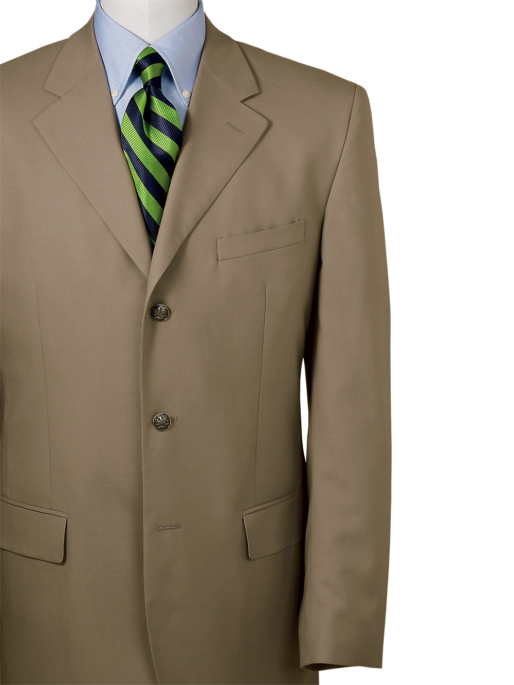 Dansket Tweed Jakke - Britisk Brun - Klassisk 3-Knap Reversjakke